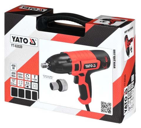 Klucz udarowy elektryczny 1/2"" 450W/450Nm Yato Klucz udarowy elektryczny 1/2"" 450W/450Nm Yato