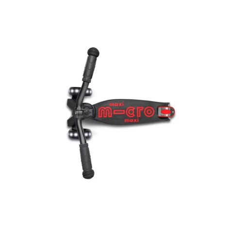 Hulajnoga Maxi Micro Deluxe Pro LED Black Red Hulajnoga Maxi Micro Deluxe Pro LED Black Red