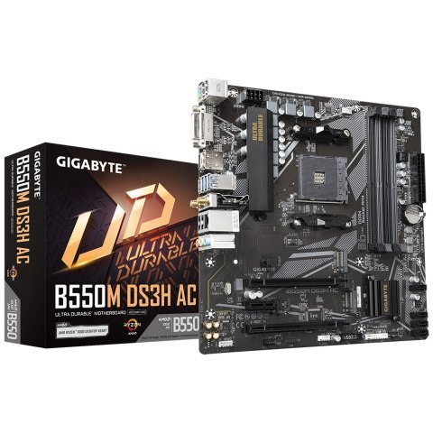 Płyta główna Gigabyte B550M DS3H AC (WYPRZEDAŻ) Płyta główna Gigabyte B550M DS3H AC (WYPRZEDAŻ)