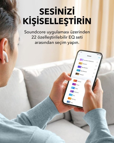 Słuchawki bezprzewodowe Soundcore K20i Białe Słuchawki bezprzewodowe Soundcore K20i Białe