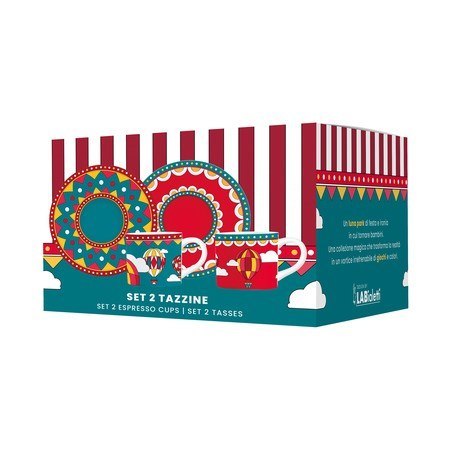 Bialetti zestaw 2 filiżanek ze spodkami Winter Wonderland Bialetti zestaw 2 filiżanek ze spodkami Winter Wonderland