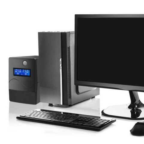 QOLTEC ZASILACZ AWARYJNY UPS 650VA | 360W | LCD | USB | RJ45 (WYPRZEDAŻ) QOLTEC ZASILACZ AWARYJNY UPS 650VA | 360W | LCD | USB | RJ45 (WYPRZEDAŻ)