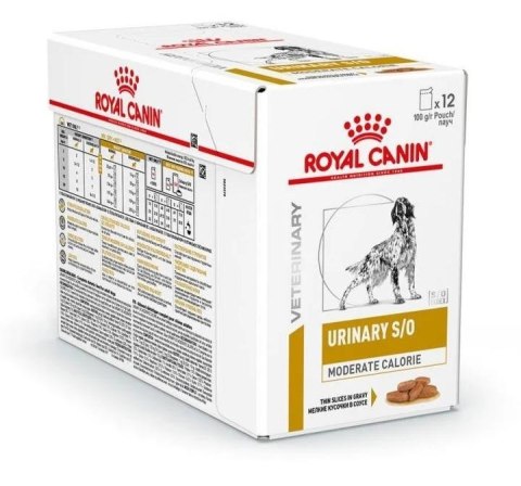 ROYAL CANIN Urinary SO Moderate Calorie - karma dla psów 12 x 100g ROYAL CANIN Urinary SO Moderate Calorie - karma dla psów 12 x 100g