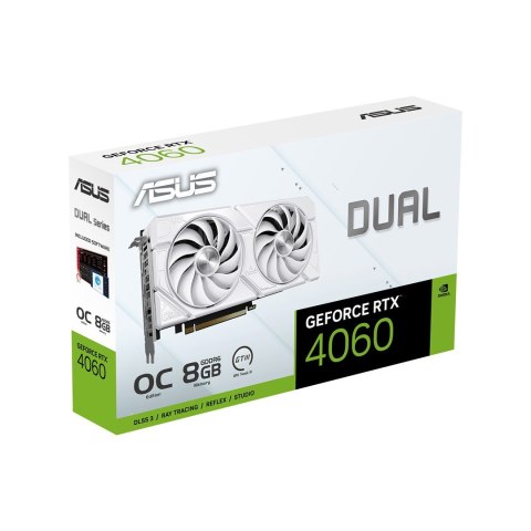 Karta graf. ASUS Dual RTX 4060 EVO 8GB WHITE Karta graf. ASUS Dual RTX 4060 EVO 8GB WHITE