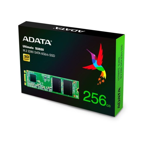 Dysk SSD ADATA Ultimate SU650 256GB M.2 2280 (WYPRZEDAŻ) Dysk SSD ADATA Ultimate SU650 256GB M.2 2280 (WYPRZEDAŻ)