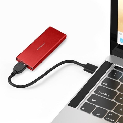 QOLTEC OBUDOWA NA DYSK M.2 SSD | SATA | NGFF | USB 3.0 | SUPER SPEED 5GB/S | 2TB | CZERWONY QOLTEC OBUDOWA NA DYSK M.2 SSD | SATA | NGFF | USB 3.0 | SUPER SPEED 5GB/S | 2TB | CZERWONY