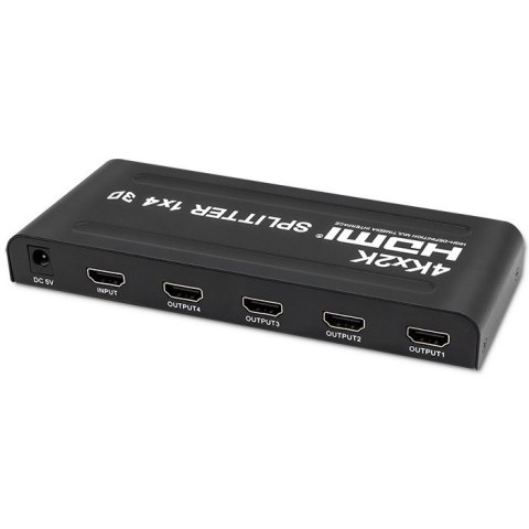 QOLTEC ROZDZIELACZ SPLITTER 4XHDMI 4KX2K | 3.4GB/S QOLTEC ROZDZIELACZ SPLITTER 4XHDMI 4KX2K | 3.4GB/S
