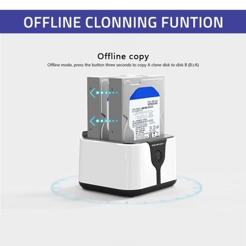 QOLTEC STACJA DOKUJĄCA DO DYSKÓW HDD SSD 2.5" 3.5" | SATA III | USB 3.0 | SUPER SPEED 5GB/S | Z FUNKCJĄ KLONOWANIA OFFLINE QOLTEC STACJA DOKUJĄCA DO DYSKÓW HDD SSD 2.5" 3.5" | SATA III | USB 3.0 | SUPER SPEED 5GB/S | Z FUNKCJĄ KLONOWANIA OFFLINE