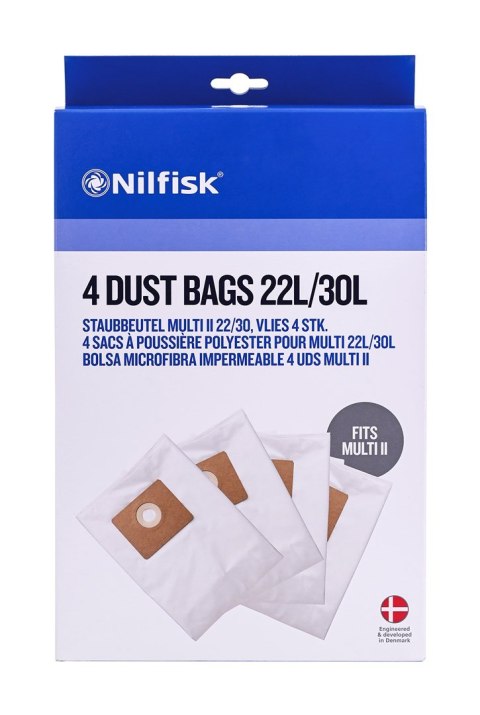 NILFISK Worki do odkurzaczy MULTI II 22/30L 4szt NILFISK Worki do odkurzaczy MULTI II 22/30L 4szt