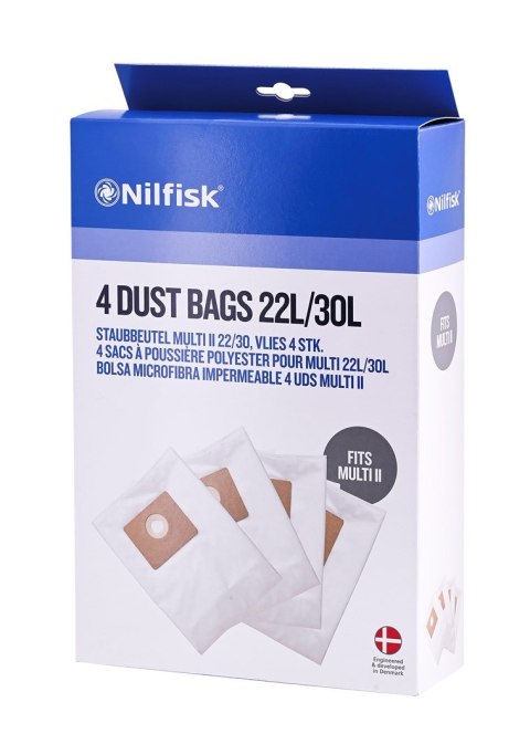 NILFISK Worki do odkurzaczy MULTI II 22/30L 4szt NILFISK Worki do odkurzaczy MULTI II 22/30L 4szt
