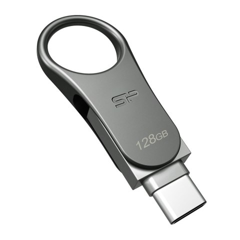 Pendrive Silicon Power Mobile C80 128GB Dual USB 3.1/Type-C Silver (SP128GBUC3C80V1S) Pendrive Silicon Power Mobile C80 128GB Dual USB 3.1/Type-C Silver (SP128GBUC3C80V1S)