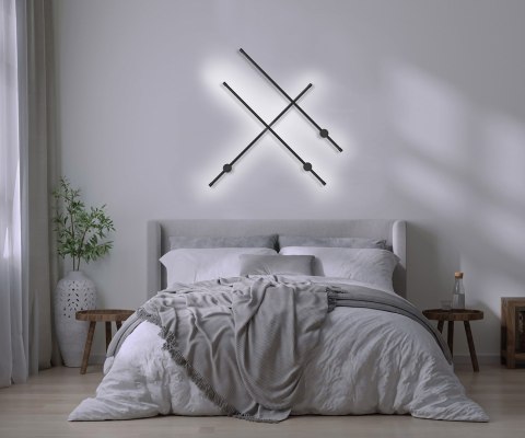 Lampa ścienna LED Activejet AJE-HILTON Black NW Lampa ścienna LED Activejet AJE-HILTON Black NW