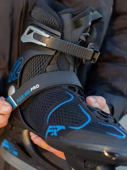 Łyżwy męskie K2 F.I.T. ICE PRO black/blue 43 Łyżwy męskie K2 F.I.T. ICE PRO black/blue 43