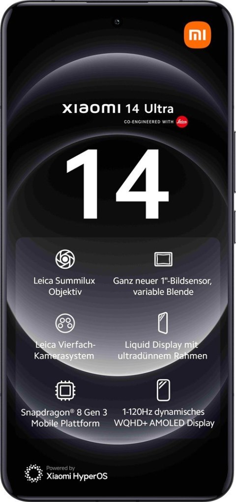 Smartfon Xiaomi 14 Ultra 5G DS 16/512GB Black (WYPRZEDAŻ) Smartfon Xiaomi 14 Ultra 5G DS 16/512GB Black (WYPRZEDAŻ)