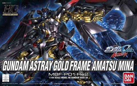 Figurka kolekcjonerska BANDAI HG 1/144 GUNDAM ASTRAY GOLD FRAME AMATSUMINA Figurka kolekcjonerska BANDAI HG 1/144 GUNDAM ASTRAY GOLD FRAME AMATSUMINA