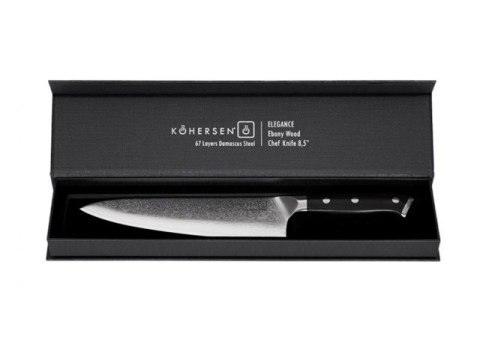 Nóż szefa kuchni Chef Kohersen Elegance Ebony Wood 21,6cm Nóż szefa kuchni Chef Kohersen Elegance Ebony Wood 21,6cm