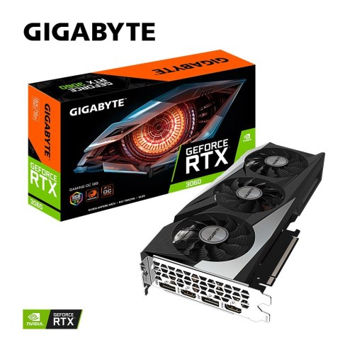Karta graficzna Gigabyte GeForce RTX 3060 GAMING OC 12GB rev. 2.0 GDDR6 (WYPRZEDAŻ) Karta graficzna Gigabyte GeForce RTX 3060 GAMING OC 12GB rev. 2.0 GDDR6 (WYPRZEDAŻ)
