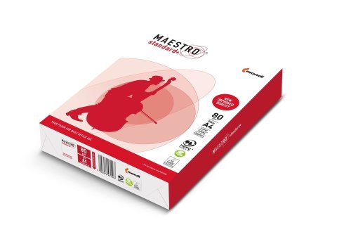 Papier Xero Igepa Maestro Stadard Plus kl. B 94918A80 (A4; 80g/m2; 500 szt. arkuszy.; papier biały, Matowy, dwustronnie gładzony Papier Xero Igepa Maestro Stadard Plus kl. B 94918A80 (A4; 80g/m2; 500 szt. arkuszy.; papier biały, Matowy, dwustronnie gładzony
