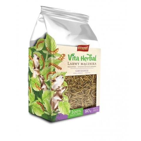 Vita Herbal dla gryzoni, larwy mącznika, 80 g Vita Herbal dla gryzoni, larwy mącznika, 80 g