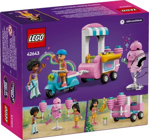 LEGO FRIENDS 42643 Stoisko z watą cukrową i skuter LEGO FRIENDS 42643 Stoisko z watą cukrową i skuter