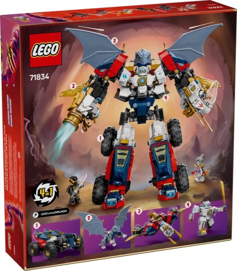 LEGO NINJAGO 71834 Wielofunkcyjny ultramech Zane'a LEGO NINJAGO 71834 Wielofunkcyjny ultramech Zane'a