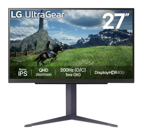 MONITOR LG LED 27" 27GS85Q-B 180Hz MONITOR LG LED 27" 27GS85Q-B 180Hz