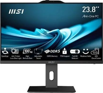 MSI AIO PRO AP242P 14M-813EU i7-14700 23.8" IPS LED FHD Non-Touch Anti-Glare 16GB SSD1TB M.2 AX211 WiFi 6E Windows 11 Pro Black MSI AIO PRO AP242P 14M-813EU i7-14700 23.8" IPS LED FHD Non-Touch Anti-Glare 16GB SSD1TB M.2 AX211 WiFi 6E Windows 11 Pro Black