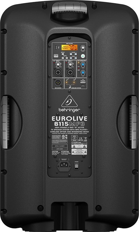 Behringer B115MP3 - Kolumna głośnikowa aktywna 15" Behringer B115MP3 - Kolumna głośnikowa aktywna 15"