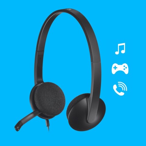 Słuchawki Logitech H340 981-000475 (kolor czarny) (WYPRZEDAŻ) Słuchawki Logitech H340 981-000475 (kolor czarny) (WYPRZEDAŻ)