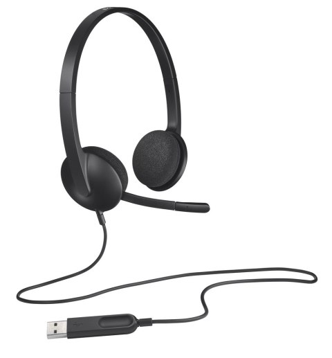 Słuchawki Logitech H340 981-000475 (kolor czarny) (WYPRZEDAŻ) Słuchawki Logitech H340 981-000475 (kolor czarny) (WYPRZEDAŻ)