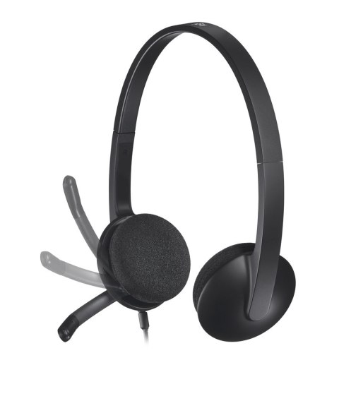 Słuchawki Logitech H340 981-000475 (kolor czarny) (WYPRZEDAŻ) Słuchawki Logitech H340 981-000475 (kolor czarny) (WYPRZEDAŻ)