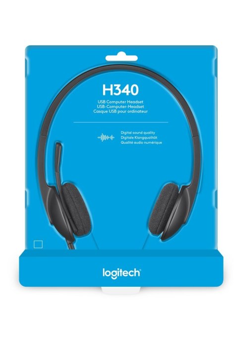 Słuchawki Logitech H340 981-000475 (kolor czarny) (WYPRZEDAŻ) Słuchawki Logitech H340 981-000475 (kolor czarny) (WYPRZEDAŻ)