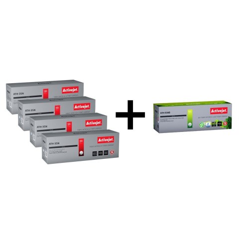 4 x Activejet toner do HP 35A CB435A new ATH-35N + ATH-35NB BIO za 1zł! 4 x Activejet toner do HP 35A CB435A new ATH-35N + ATH-35NB BIO za 1zł!