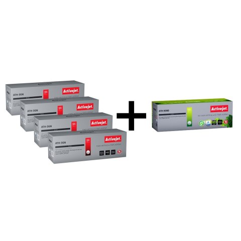 4 x Activejet toner do HP 36A CB436A new ATH-36N + ATH-36NB BIO za 1zł! 4 x Activejet toner do HP 36A CB436A new ATH-36N + ATH-36NB BIO za 1zł!