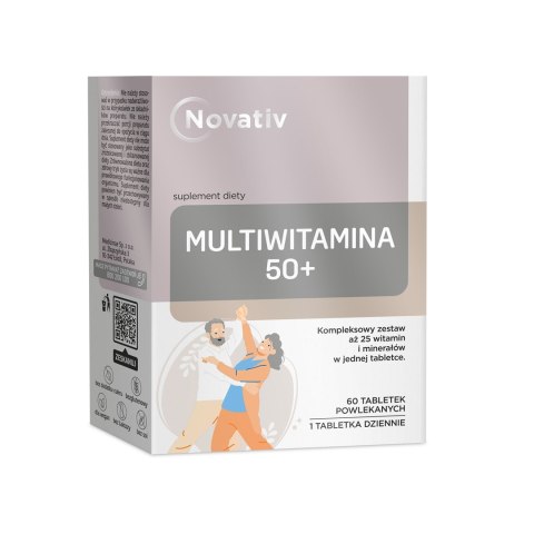 Novativ Multiwitamina 50+ 60 tabletek powlekanych Novativ Multiwitamina 50+ 60 tabletek powlekanych