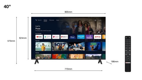 Telewizor TCL 40S5400A 40" LED Full HD Android TV Srebrny (WYPRZEDAŻ) Telewizor TCL 40S5400A 40" LED Full HD Android TV Srebrny (WYPRZEDAŻ)