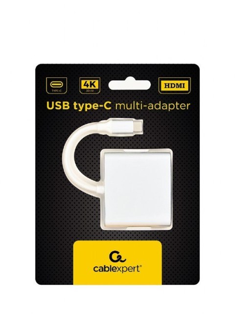 GEMBIRD GEMBIRD MULTI ADAPTER USB TYP-C (M) -> USB TYP-C; USB 3.0; HDMI SREBRNY GEMBIRD GEMBIRD MULTI ADAPTER USB TYP-C (M) -> USB TYP-C; USB 3.0; HDMI SREBRNY