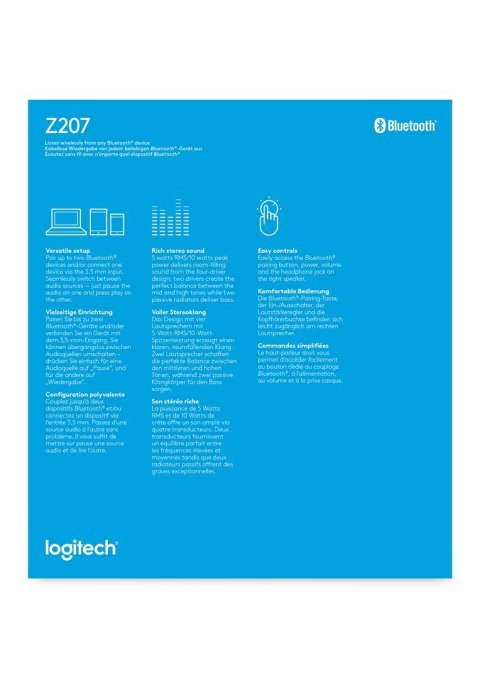 Głośniki Logitech Z207 White Głośniki Logitech Z207 White