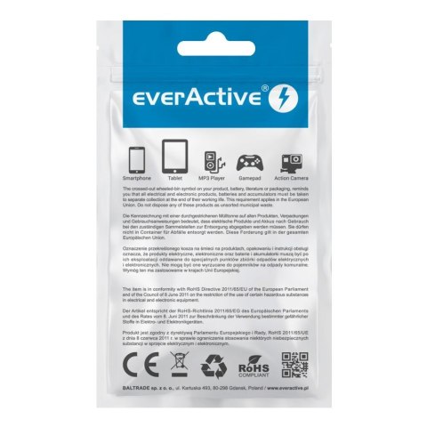 Kabel zasilający everActive CBS-1MW (USB - Micro USB ; 1m; kolor biały) Kabel zasilający everActive CBS-1MW (USB - Micro USB ; 1m; kolor biały)