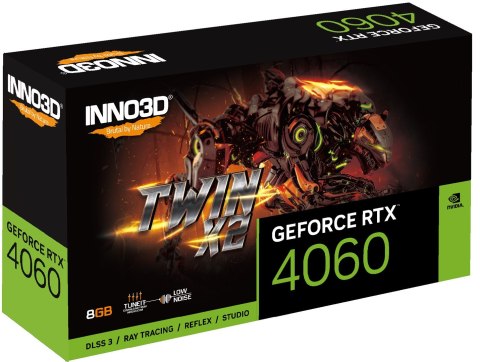 Karta graf. INNO3D GeF RTX 4060 TWIN X2 8GB Karta graf. INNO3D GeF RTX 4060 TWIN X2 8GB
