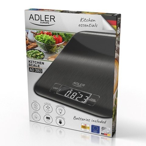 Waga kuchenna ADLER AD 3183b czarna Waga kuchenna ADLER AD 3183b czarna
