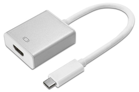 Adapter do kabli Maclean MCTV-841 (Micro USB typu C M - HDMI F; kolor biało-szary) Adapter do kabli Maclean MCTV-841 (Micro USB typu C M - HDMI F; kolor biało-szary)
