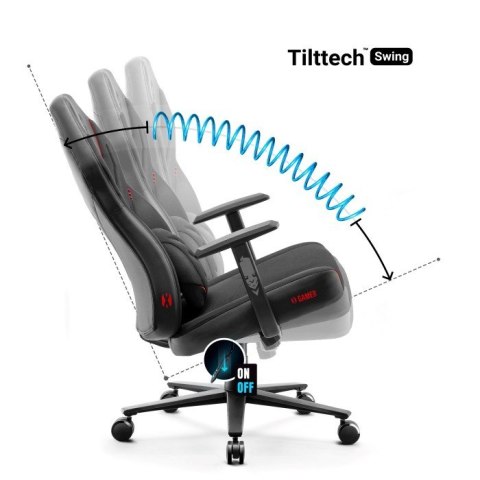 Fotel gamingowy DIABLO X-GAMER fotel czarno-czarny Fotel gamingowy DIABLO X-GAMER fotel czarno-czarny