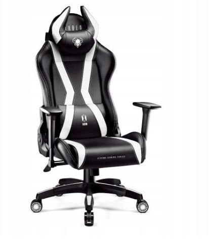 Fotel gamingowy DIABLO X-HORN 2.0 normal fotel czarno-biały Fotel gamingowy DIABLO X-HORN 2.0 normal fotel czarno-biały