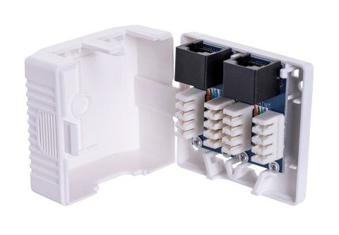 Gniazdo natynkowe Lanberg OU6-0002-W (RJ-45; UTP; kolor biały) Gniazdo natynkowe Lanberg OU6-0002-W (RJ-45; UTP; kolor biały)