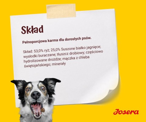 JOSERA Jagnięcina z ryżem - sucha karma dla psa - 12,5 kg JOSERA Jagnięcina z ryżem - sucha karma dla psa - 12,5 kg