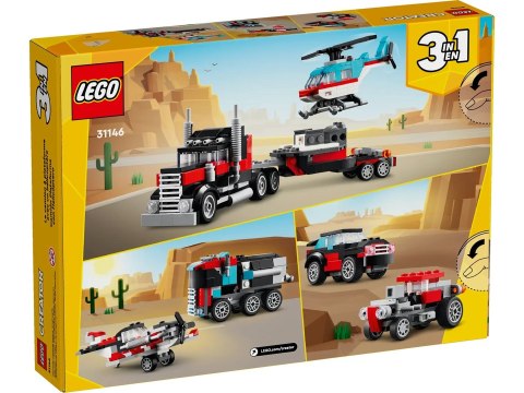 LEGO Creator 31146 Ciężarówka z platformą i helikopterem LEGO Creator 31146 Ciężarówka z platformą i helikopterem