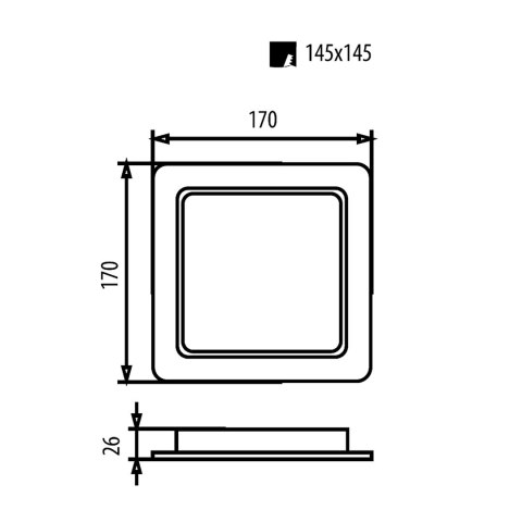 MACLEAN PANEL LED SUFITOWY PODTY SLIM 18W MCE374 S MACLEAN PANEL LED SUFITOWY PODTY SLIM 18W MCE374 S