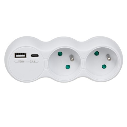 MACLEAN ROZGAŁĘŹNIK GNIAZDKO PODWÓJNE USB MCE339 E MACLEAN ROZGAŁĘŹNIK GNIAZDKO PODWÓJNE USB MCE339 E