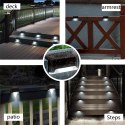 MACLEAN SOLARNA LAMPA SCHODOWA TARASOWA LED IP44 4000K NI-MH 100 MAH 80X45X45MM CZUJNIK ZMIERZCHU MCE319